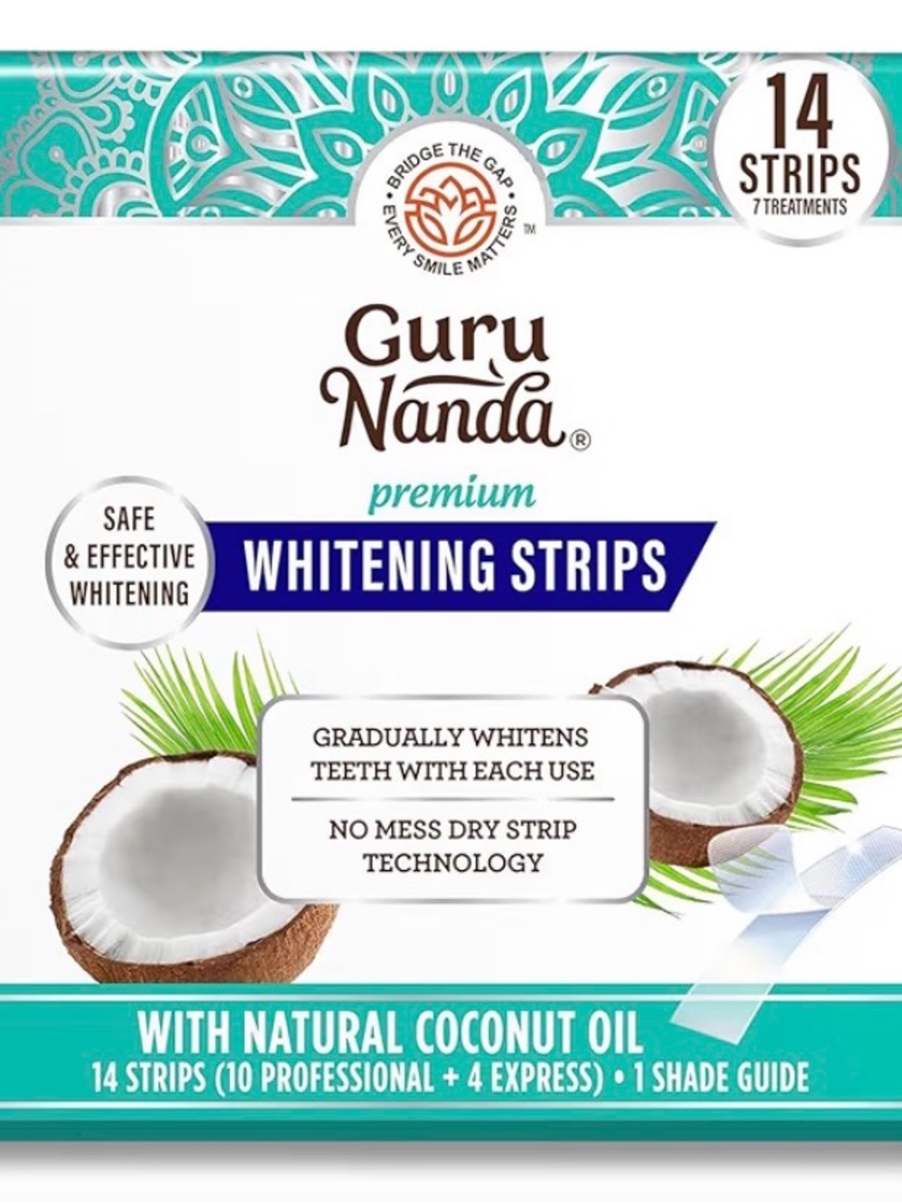 Guru Nanda Premium Whitening Strips - 14 Strips